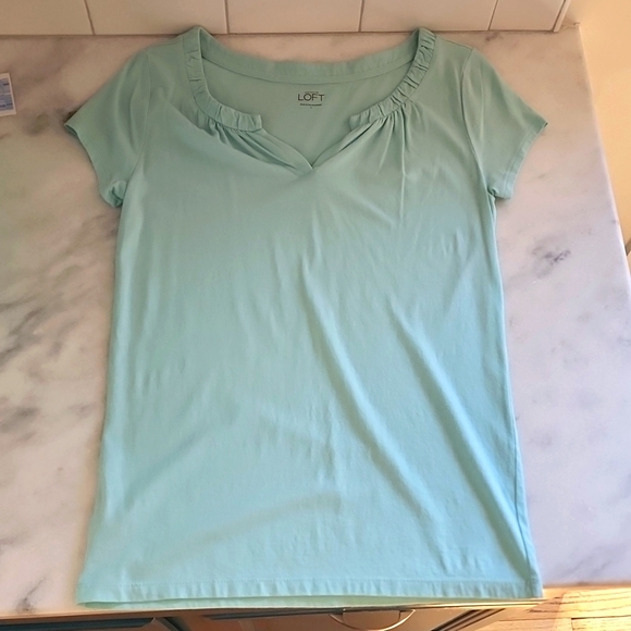 LOFT Tops - LOFT light blue tee